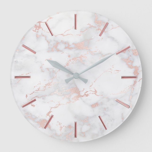 faux marble stone large clock (Front)