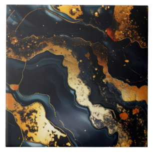 Faux marble tiled pattern ceramic tile
