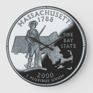 Faux Massachusetts State Quarter Clock