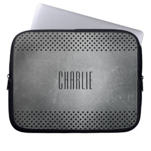 Faux Metal custom monogram laptop sleeves