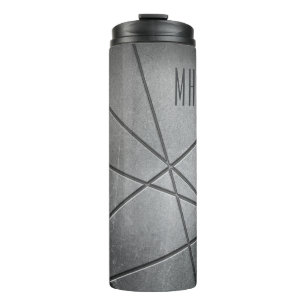 Faux Metal custom monogram tumbler