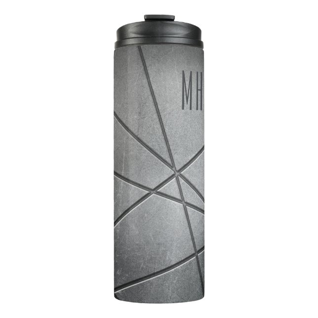 Faux Metal custom monogram tumbler (Front)