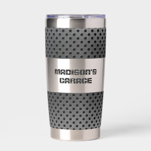 Faux Metal Custom Name Insulated Tumbler
