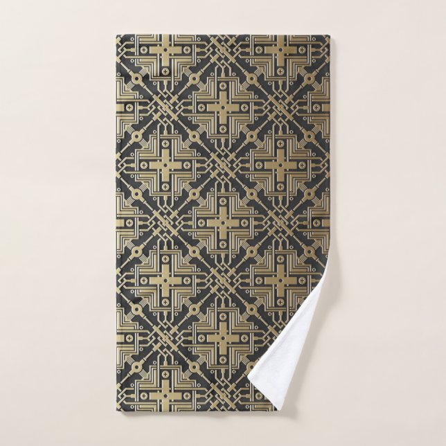 Faux Metal Texture hand towel (Hand Towel)