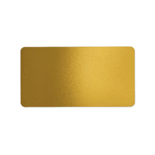 Faux Metalic Gold Lable Label