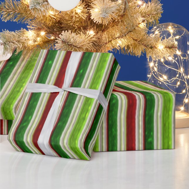 Faux Metallic Pattern glossy wrapping paper (Holidays)