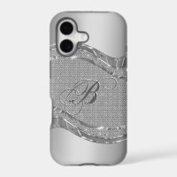 Faux Metallic Silver Look With Diamonds Pattern