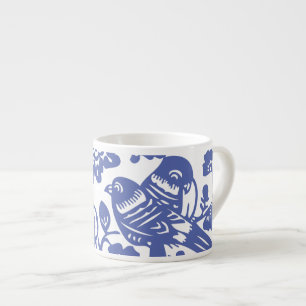 Faux Ming Vase Porcelain Espresso Cup
