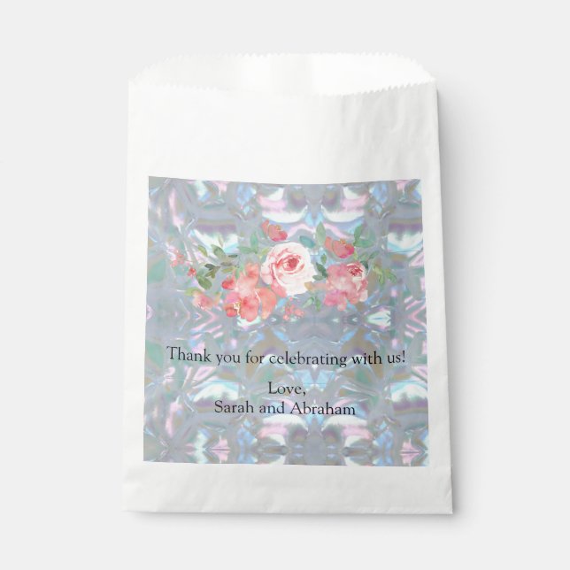 Faux Mother of Pearl Favour Bags (Front)