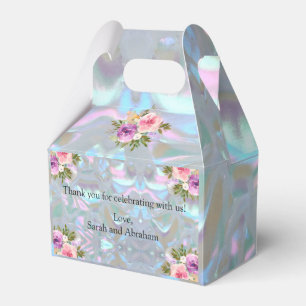 Faux Mother of Pearl Favour Boxes