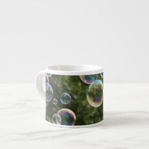 Faux Multicolored Bubbles Design Espresso Cup