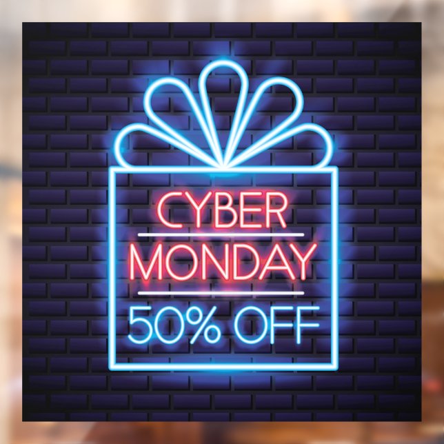 Faux Neon Cyber Monday 50% Off Sale Business (Sheet 2)