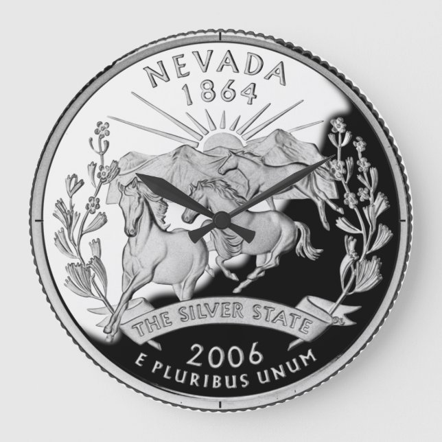Faux Nevada State Quarter Clock (Front)
