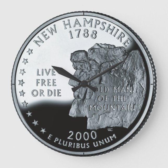 Faux New Hampshire State Quarter Clock (Front)