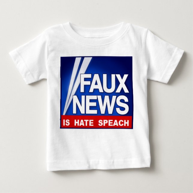 Faux News Baby T-Shirt (Front)