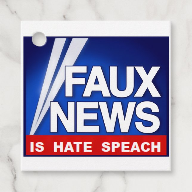 Faux News Favour Tags (Front)