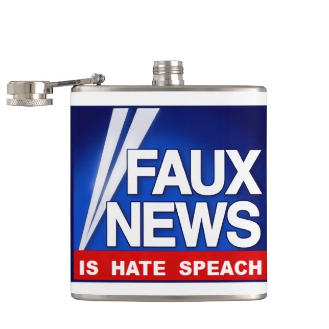 Faux News Hip Flask (Opened)