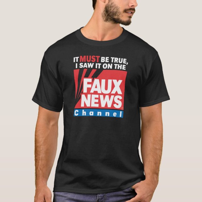 Faux News (on Dark) T-Shirt (Front)