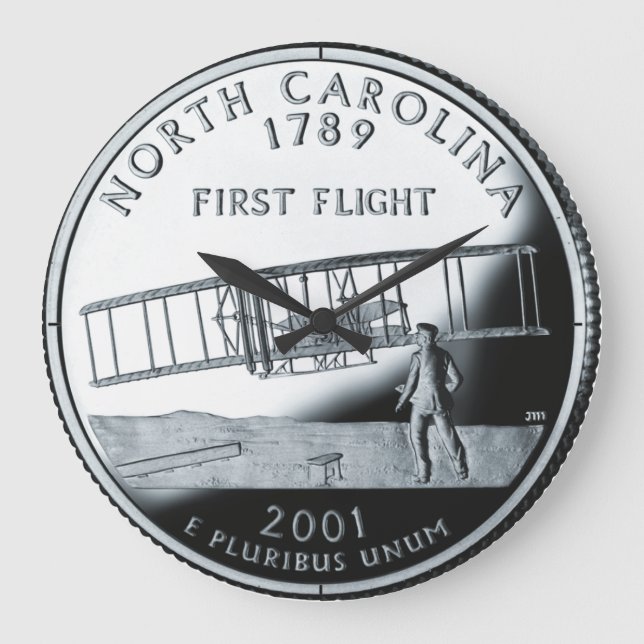 Faux North Carolina State Quarter Clock (Front)