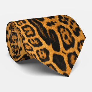 Faux Ocelot Skin Men's Tie