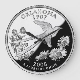 Faux Oklahoma State Quarter Clock