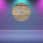 Faux Old Wooden Barrel Dartboard<br><div class="desc">Brown, grey and/or black tree bark photos or wood cut board photos (not real wood or tree bark).</div>