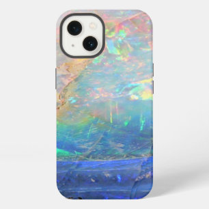 Faux opal gem gemstone mineral bling bokeh hipster iPhone 13 case