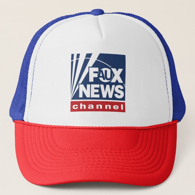 Faux or Fox News spoof  Trucker Hat (Front)
