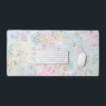 faux pastel chunky glitter desk mat<br><div class="desc">chunky glitter design desk mat</div>