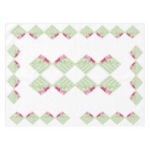 Faux Patchwork Tablecloth