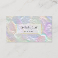 FAUX pearlescent design Business Card