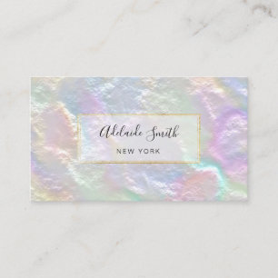 FAUX pearlescent design Business Card