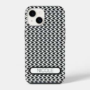 Faux pied-de-poule Dogs PersonalIzed 1 iPC iPhone Case