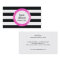 Faux Pink Sequin Black and White Striped Beauty