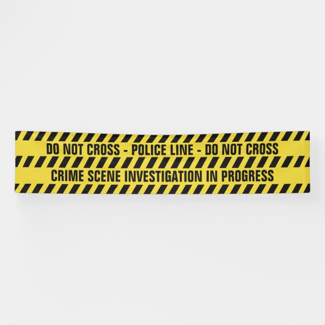 Faux Police Line custom text banner (Horizontal)