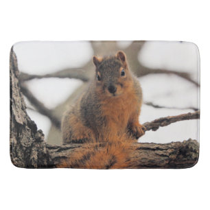 Faux possum bath mat