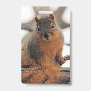 Faux possum ID badge