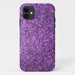 Faux Purple Glitter iPhone 11 Case