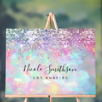 faux purple glitter opal stone background