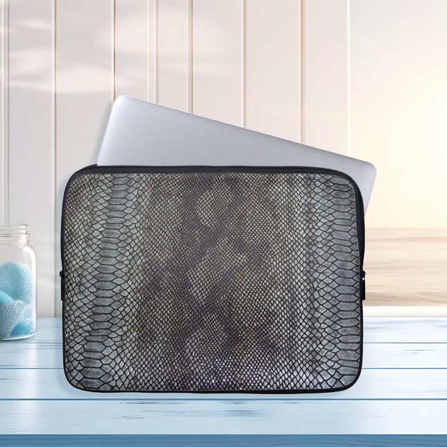 Faux Python Snakeskin Intricately Detailed Laptop Sleeve (Creator Uploaded)