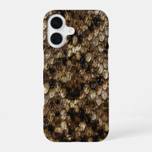 Faux Rattlesnake Snakeskin iPhone 16 Case