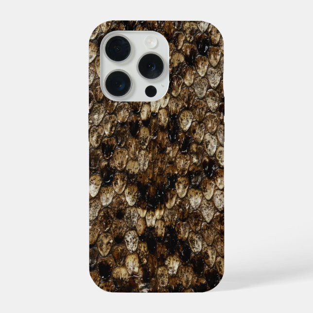 Faux Rattlesnake Snakeskin iPhone Case (Back)