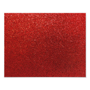 Faux Red Burgundy Glitter Background Sparkle Photo Print