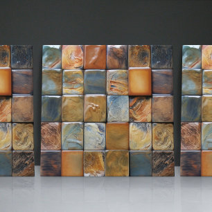 Faux Relief Floor Pebbles Earth Tone Home Decor Ceramic Tile