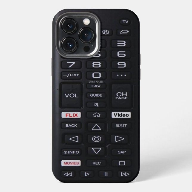 Faux Remote Control iPhone Case (Back)