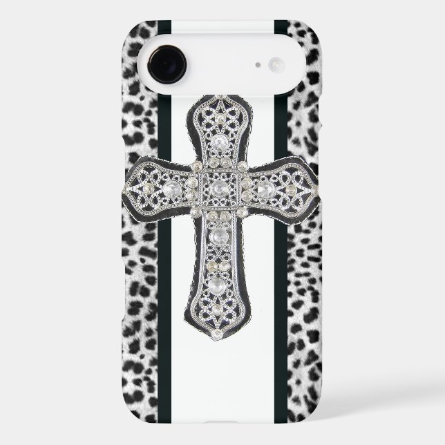 Faux Rhinestone Cross Iphone 5 Case (Back)
