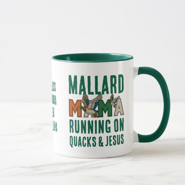 Faux Rhinestone MALLARD MAMA Mug (Right)