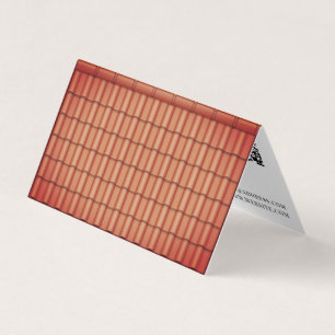 Faux rooftop roof tiles  business card