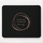 Faux Rose Gold Abstract Logo