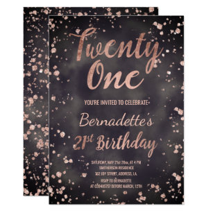 elegant 21st birthday invitations zazzle au